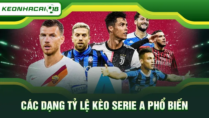 Các dạng tỷ lệ kèo Serie A phổ biến
