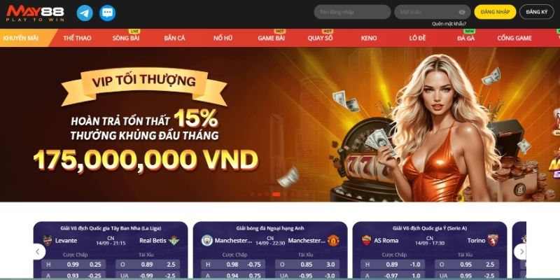 Điểm thu hút cược thủ tham gia cược tại MAY88