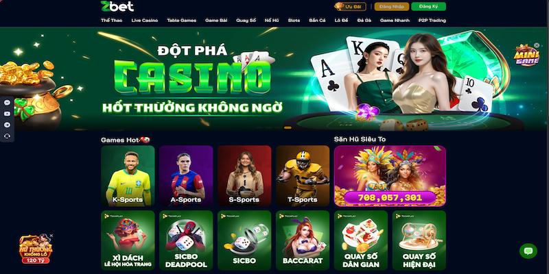 Điểm danh những sảnh cược hàng đầu tại ZBET